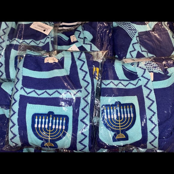 Born Famous Women’s Ugly Hanukkah Sweater Dress Sizes XS, S, XL, NEW-WITH-TAG - Picture 5 of 6